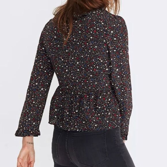 Madewell silk ruffle wrap top - Picture 4 of 12